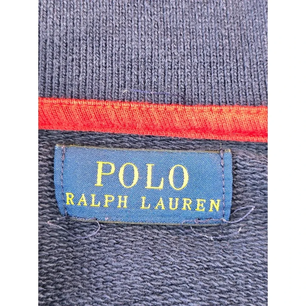 Polo Ralph Lauren USA Flag Track Jacket Navy Big Pony Kids Size 5-6